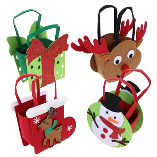 NAMOARLY 4 Stück Weihnachtsgeschenktüte weihnachtsmotiv weihnachtsbasteln present boxes Tragetasche Tasche für Weihnachtsgeschenke Weihnachtstasche aus Filz Wickelbeutel für gefühlt NAMOARLY 4 Stück Weihnachtsgeschenktüte weihnachtsmotiv weihnachtsbasteln present boxes Tragetasche Tasche für Weihnachtsgeschenke Weihnachtstasche aus Filz Wickelbeutel für gefühlt von NAMOARLY