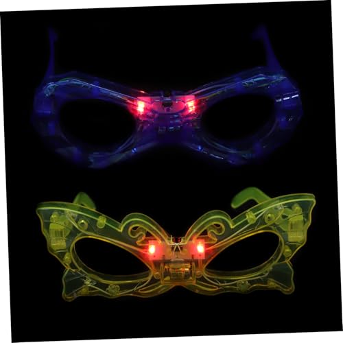 NAMOARLY 4Stücke Leuchtende Neujahrsbrillen Mit LED Zufällige Farben Und Futuristische Partybrille Für Unvergessliche Feiern Für Brillenträger Und Partys NAMOARLY 4Stücke Leuchtende Neujahrsbrillen Mit LED Zufällige Farben Und Futuristische Partybrille Für Unvergessliche Feiern Für Brillenträger Und Partys von NAMOARLY