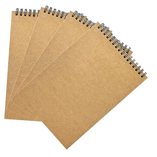 NAMOARLY 4Stücke Spiralnotizbuch mit Robuster Abdeckung für Büro Schule und Kreative Planung Liniert Dickes Minimales Design Schreiben und Skizzieren von NAMOARLY