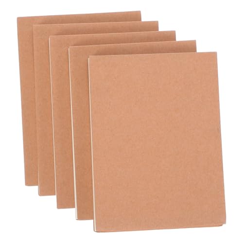 NAMOARLY 5 Stück Kleine Blanko Notizblöcke mit Kraftpapier Mini Notizhefte zum Schreiben Skizzieren und Planen Handliche Schreibblöcke für Büro Schule und Unterwegs von NAMOARLY