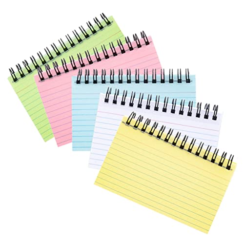 NAMOARLY 5 Stück Teiliges Kleines Spiral Notizbuch mit Abreißbaren Multifunktionales Planer Notizpad in Gelb Grün Rosa für Büro Schule und Alltag NAMOARLY 5 Stück Teiliges Kleines Spiral Notizbuch mit Abreißbaren Multifunktionales Planer Notizpad in Gelb Grün Rosa für Büro Schule und Alltag von NAMOARLY