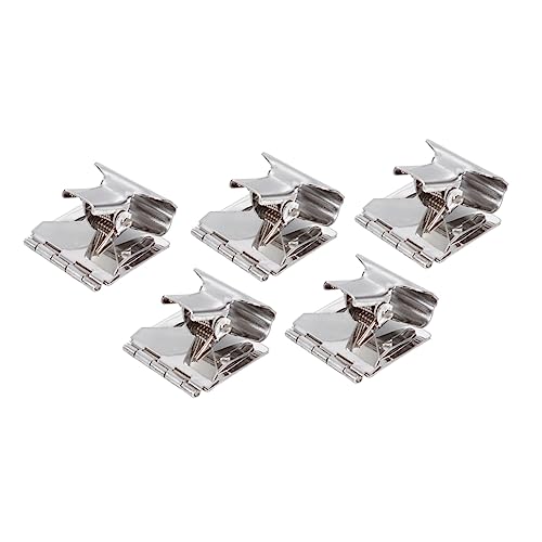 NAMOARLY 5 Stück Teiliges Metall Preisschildhalter für Supermarktregale Stabile Etikettenklemmen mit Rutschfestem Standfuß Vielseitig Einsetzbar für und Werbeanzeigen in Einzelhandel von NAMOARLY