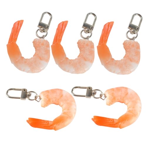 NAMOARLY 5 Stück Teiliges Shrimp Key Pendant aus Langlebigem Realistisch Gestaltete Garnelen Schlüsselanhänger als Kreative Taschenanhänger und Einzigartige Geschenkidee für Partys NAMOARLY 5 Stück Teiliges Shrimp Key Pendant aus Langlebigem Realistisch Gestaltete Garnelen Schlüsselanhänger als Kreative Taschenanhänger und Einzigartige Geschenkidee für Partys von NAMOARLY