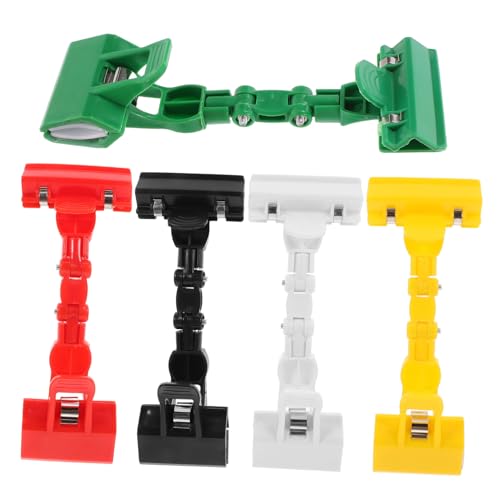 NAMOARLY 5 Stück Teiliges Verstellbare Drehbare Zeichenbrett Klemmen aus Flexible Doppelkopf Clips für Malerei Dokumentenhalter und Kunstbedarf in Schwarz Rot Weiß Grün Gelb NAMOARLY 5 Stück Teiliges Verstellbare Drehbare Zeichenbrett Klemmen aus Flexible Doppelkopf Clips für Malerei Dokumentenhalter und Kunstbedarf in Schwarz Rot Weiß Grün Gelb von NAMOARLY