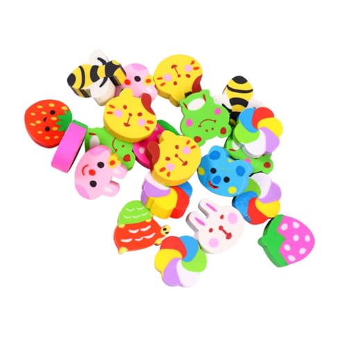 NAMOARLY 50 Stück Früchte Radiergummi Mini- Radiergummis Für Karikatur Radiergummis Süßes Stationäres Massenkarikatur-radierer Mini-radierer Bulk Radiergummi Plastik von NAMOARLY