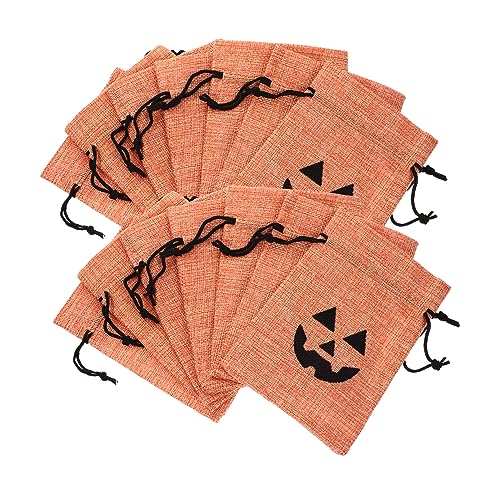 NAMOARLY 50 Stück Halloween-leckerli-beutel Mit Zartem Kürbis-muster, Süßigkeiten-beutel, Halloween-geschenkbeutel Mit Kordelzug NAMOARLY 50 Stück Halloween-leckerli-beutel Mit Zartem Kürbis-muster, Süßigkeiten-beutel, Halloween-geschenkbeutel Mit Kordelzug von NAMOARLY