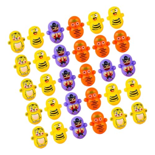 NAMOARLY 50 Stück Miniatur Wackelfiguren aus Kunststoff Niedliche Tischdekoration und Partygeschenke für Stabile Mini Wackeltier Spielzeuge als Geschenkfüllung und Schreibtischdekoration von NAMOARLY