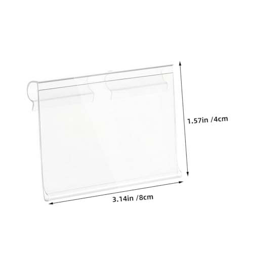 NAMOARLY 50 Stück Transparente PVC Etikettenhalter Preisschildhalter für Drahtregale Langlebig Einfach zu Befestigen Vielseitig für Supermarkt Einzelhandel Warenkennzeichnung NAMOARLY 50 Stück Transparente PVC Etikettenhalter Preisschildhalter für Drahtregale Langlebig Einfach zu Befestigen Vielseitig für Supermarkt Einzelhandel Warenkennzeichnung von NAMOARLY