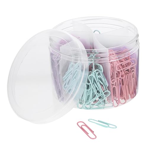 NAMOARLY 540 Stück Farbige Büroklammern karten clip metallclips Flexible Papierklammern Büroklammern für Fotoalben Mini Dokumentclip geformt süße Büroklammern kleine Büroklammerverzierungen von NAMOARLY