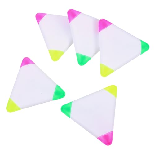 NAMOARLY 5Stücke Dreiecks Markierstifte in Fluoreszierenden Kreative und Textmarker für Schule und Büro Schnelltrocknende für Notizen und Marker NAMOARLY 5Stücke Dreiecks Markierstifte in Fluoreszierenden Kreative und Textmarker für Schule und Büro Schnelltrocknende für Notizen und Marker von NAMOARLY