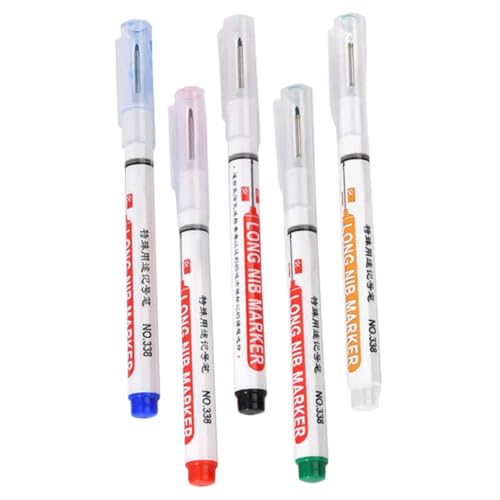 NAMOARLY 5Stücke Permanentmarker mit Langer Spitze und Ölbeständig für Präzise Markierungen Verschiedenen Oberflächen NAMOARLY 5Stücke Permanentmarker mit Langer Spitze und Ölbeständig für Präzise Markierungen Verschiedenen Oberflächen von NAMOARLY