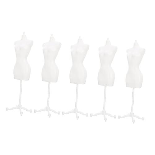 NAMOARLY 5Stücke Puppen Kleidung Display Rack Mannequin Modell Stand Für DIY Puppen Zubehör Weißer Kleiderständer Für Puppenmode Und Accessoires NAMOARLY 5Stücke Puppen Kleidung Display Rack Mannequin Modell Stand Für DIY Puppen Zubehör Weißer Kleiderständer Für Puppenmode Und Accessoires von NAMOARLY