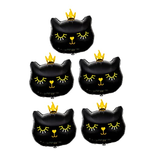 NAMOARLY 5st Katzenballon Tierische Folienballons Geburtstagsdekorationen Mit Schwarzer Katze Luftballons Mit Katzentieren Folienballon Katze Partydekorationen Black Aluminiumfolie NAMOARLY 5st Katzenballon Tierische Folienballons Geburtstagsdekorationen Mit Schwarzer Katze Luftballons Mit Katzentieren Folienballon Katze Partydekorationen Black Aluminiumfolie von NAMOARLY