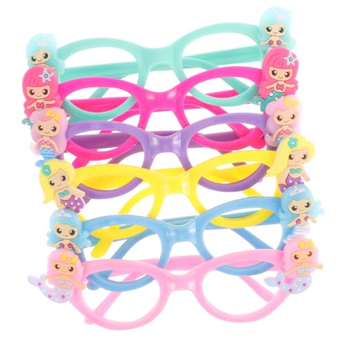 NAMOARLY 6 Stück Brillengestell Für Gastgeschenke Für Mädchen Requisiten Für Die Fotokabine Mädchen Brille Partyartikel Für Foto Requisiten Brillen Geburtstagsparty-brille von NAMOARLY