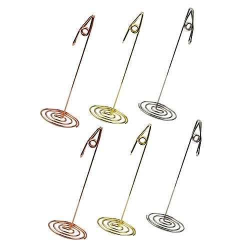 NAMOARLY 6 Stück Inhaber der Tischnummer Tischnummernhalter büroorganisation karteikarten halter büroklammern Hochzeit Gruß kt kleiner Tischkartenständer Foto-Display-Clip Rostfreier Stahl NAMOARLY 6 Stück Inhaber der Tischnummer Tischnummernhalter büroorganisation karteikarten halter büroklammern Hochzeit Gruß kt kleiner Tischkartenständer Foto-Display-Clip Rostfreier Stahl von NAMOARLY