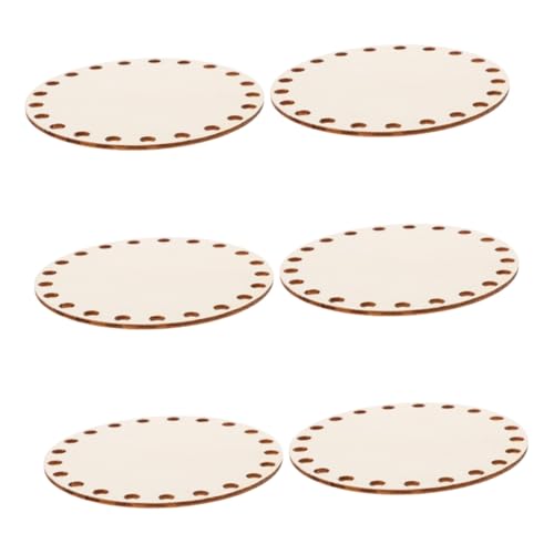 NAMOARLY 6 Stück Runder Holz Korbboden DIY Häkeln für Taschen und Bastelprojekte Stabile Holzunterlage Geeignet für Anfänger und Profis Vielseitig Einsetzbar NAMOARLY 6 Stück Runder Holz Korbboden DIY Häkeln für Taschen und Bastelprojekte Stabile Holzunterlage Geeignet für Anfänger und Profis Vielseitig Einsetzbar von NAMOARLY