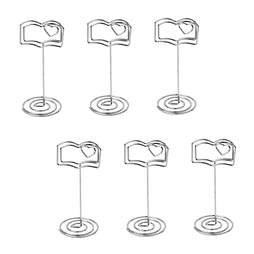 NAMOARLY 6 Stück Sitzhalter Party gästebuch hochzeit Memohalterständer Bräutigam DIY-Halter bürodeko büro dekoration present ideas bildregal Memo-Clips zur Hochzeit Fotohalter Metall Silver NAMOARLY 6 Stück Sitzhalter Party gästebuch hochzeit Memohalterständer Bräutigam DIY-Halter bürodeko büro dekoration present ideas bildregal Memo-Clips zur Hochzeit Fotohalter Metall Silver von NAMOARLY