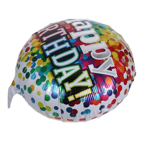 NAMOARLY 6 Stück Teiliges Runde Folienballons Happy Birthday aus Aluminiumfolie Leicht Aufzublasen Wiederverwendbar für Indoor und Outdoor Partydekoration Schwebend und Langlebig NAMOARLY 6 Stück Teiliges Runde Folienballons Happy Birthday aus Aluminiumfolie Leicht Aufzublasen Wiederverwendbar für Indoor und Outdoor Partydekoration Schwebend und Langlebig von NAMOARLY