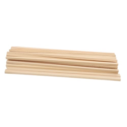 NAMOARLY 60Stücke Holzstäbe Unlackierte Hartholz Dübel für DIY Bastelprojekte Vielseitige Holzdübel für Heimwerker Modellbau Kreative Anwendungen von NAMOARLY