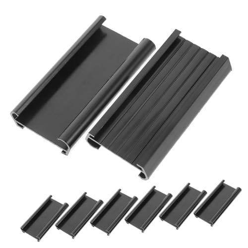 NAMOARLY 8 Stück Teiliges Transparente PVC Etikettenhalter für Drahtregale Wiederverwendbare Leicht Anzubringende Regalbeschriftungen für und Büroorganisation von NAMOARLY