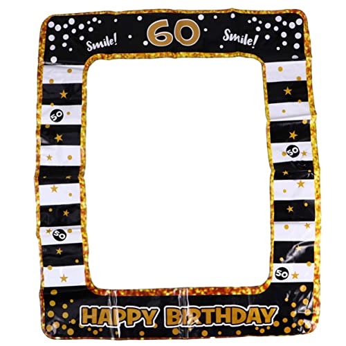 NAMOARLY 1 Stück „60 Geburtstag“ Aufblasbarer Bilderrahmen Für Party-Requisiten PVC-Rahmen Geburtstagselemente Für Festliche Fotokabine NAMOARLY 1 Stück „60 Geburtstag“ Aufblasbarer Bilderrahmen Für Party-Requisiten PVC-Rahmen Geburtstagselemente Für Festliche Fotokabine von NAMOARLY