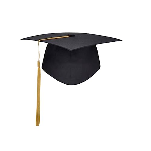 NAMOARLY Doktorhut mit Gelber Quaste Klassische Abschlusskappe aus Stabilem Karton Leichter Langlebiger Erwachsenenhut für Schulabschluss Bachelor Master für Feier und Fotorequisiten NAMOARLY Doktorhut mit Gelber Quaste Klassische Abschlusskappe aus Stabilem Karton Leichter Langlebiger Erwachsenenhut für Schulabschluss Bachelor Master für Feier und Fotorequisiten von NAMOARLY