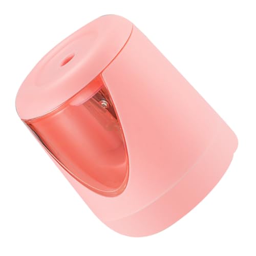 NAMOARLY Elektrischer Bleistiftspitzer Automatischer Bleistiftschärfer Klein Robuster Bleistiftspitzer Anspitzer Elektrisch Handspitzer Elektrischer Bleistiftschärfer Rosa Abs von NAMOARLY