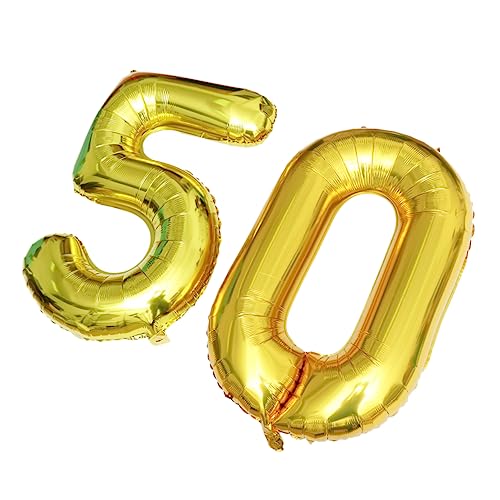 NAMOARLY Goldene Zahlenballons 50 Geburtstag Jubiläumsfeier Jumbo Aluminiumfolie Ballons Party Dekorationen Fotorequisiten Für Geburtstagsfeiern Und Feierlichkeiten NAMOARLY Goldene Zahlenballons 50 Geburtstag Jubiläumsfeier Jumbo Aluminiumfolie Ballons Party Dekorationen Fotorequisiten Für Geburtstagsfeiern Und Feierlichkeiten von NAMOARLY