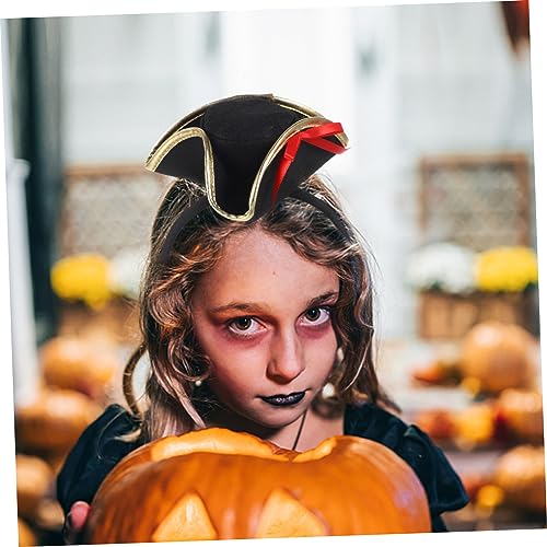 NAMOARLY Halloween Piratenhut Haarschmuck Haarreif Cosplay Kostüm Accessoire Party Kopfschmuck für Damen und Herren Bequem Passend Vielseitig für Halloween Karneval Mottoparty von NAMOARLY