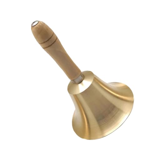 NAMOARLY Handglocke mit Holzgriff Kupfer Rassel Leicht und Stabil Ergonomisch für Weihnachten Party Restaurant Service Geschenkidee NAMOARLY Handglocke mit Holzgriff Kupfer Rassel Leicht und Stabil Ergonomisch für Weihnachten Party Restaurant Service Geschenkidee von NAMOARLY