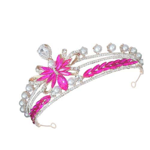 NAMOARLY Brautkrone Mit Strass Und Perlen Eleganter Haarschmuck Für Hochzeiten Partys Und Besondere Anlässe Komfortabel Und Stilvoll Für Frauen von NAMOARLY