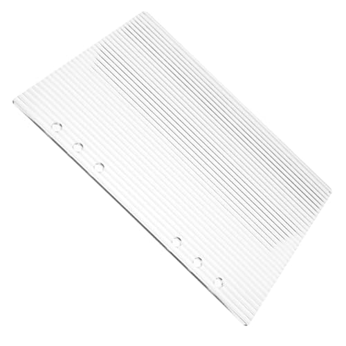 NAMOARLY Klarer Acryl Ordner Umschlag Transparenter Ring Binder Robuster Notizbuch Schutz für Reise und Büro Einfacher Austausch Langlebiges Material von NAMOARLY