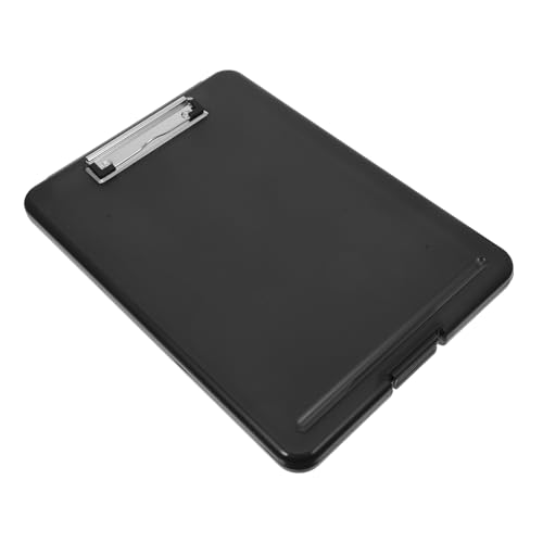 NAMOARLY Klemmbrett Aufbewahrungsbox mit flachem Clip Multifunktional Schreibmappe und Dokumentenhalter Transparent Schwarz für Büro Schule Zuhause NAMOARLY Klemmbrett Aufbewahrungsbox mit flachem Clip Multifunktional Schreibmappe und Dokumentenhalter Transparent Schwarz für Büro Schule Zuhause von NAMOARLY