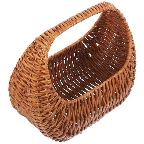 NAMOARLY Knoblauchhalter Imitation Rattan Blumenkorb Vintage Obstkorb Halbmond-handtasche Rustikaler Picknickkorb Korb Mit Blütenblättern Blumenhalterkorb Braut Nachtisch Pp Mehrzweck NAMOARLY Knoblauchhalter Imitation Rattan Blumenkorb Vintage Obstkorb Halbmond-handtasche Rustikaler Picknickkorb Korb Mit Blütenblättern Blumenhalterkorb Braut Nachtisch Pp Mehrzweck von NAMOARLY