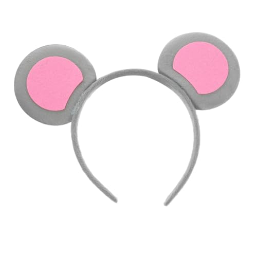 NAMOARLY Mäuseohren Haarband Zum Verkleiden Bezauberndes Stirnband Für Partys Und Cosplay Rattenohren Haarband Für Halloween Für Erwachsene NAMOARLY Mäuseohren Haarband Zum Verkleiden Bezauberndes Stirnband Für Partys Und Cosplay Rattenohren Haarband Für Halloween Für Erwachsene von NAMOARLY