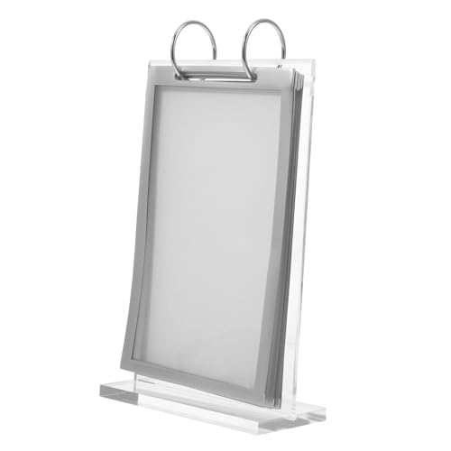 NAMOARLY Menüständer Menükartenhalter acrylaufsteller Acryltischdisplay Acrylstandkarte Speisekarte Staffelei-Ausstellungsständer Menüetikettenständer Löschen Sie Anzeigeständer Transparent von NAMOARLY