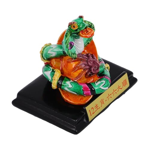 NAMOARLY Schlangenfigur Aus Kunstharz Für Das Chinesische Neujahr Feng Shui Schlangendekor Einzigartige Handwerkskunst Mini-Statue Aus Kunstharz von NAMOARLY