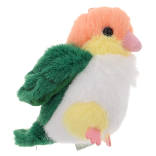 NAMOARLY Papagei Anhänger Schulranzen-cartoon-anhänger Süßer Vogel-schlüsselanhänger Rucksackzubehör Für Mädchen Taschenanhänger Anhänger Für Taschenzubehör Stofftier Vogel Green Plüsch von NAMOARLY