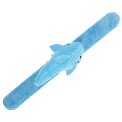 NAMOARLY Plüschring Armband Für Die Dekoration Plüschtiere Klopfendes Armband Partyzubehör Party-armbänder Schlagarmband Kuscheltiere Slap-Bands Tier-Slap-Band Blue Pp Baumwolle von NAMOARLY