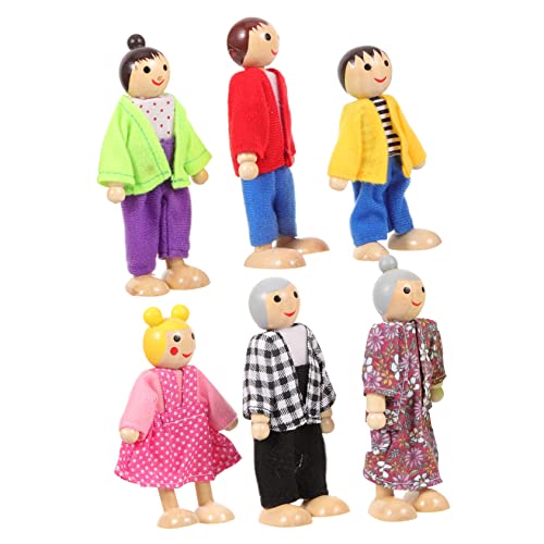 NAMOARLY Puppenstuben Figuren Familie 1 Set Puppenhaus Figuren Familie Bewegliche Miniaturfiguren Für Rollenspiele 6 Teilig Ideal Für Ab 3 Jahren Kreative Spielmöglichkeiten Holzfiguren Familie NAMOARLY Puppenstuben Figuren Familie 1 Set Puppenhaus Figuren Familie Bewegliche Miniaturfiguren Für Rollenspiele 6 Teilig Ideal Für Ab 3 Jahren Kreative Spielmöglichkeiten Holzfiguren Familie von NAMOARLY