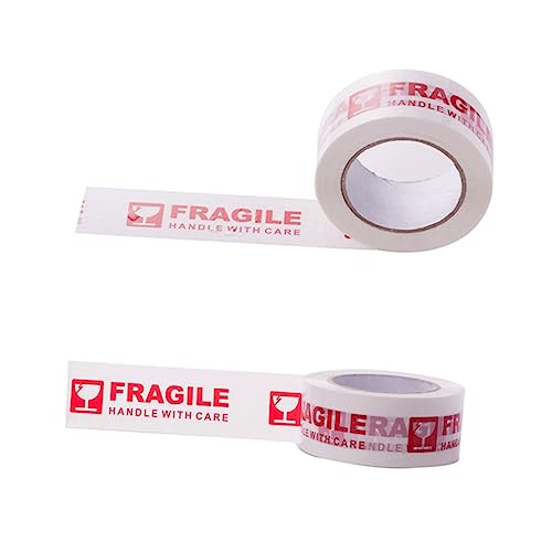 NAMOARLY Rote Fragile Warnaufkleber mit Selbstklebender Rückseite Extra Starkes Klebeband für Sichere Transportverpackung Vielseitig Einsetzbar für Pakete Umzug und Versand Lesbar Kartons von NAMOARLY