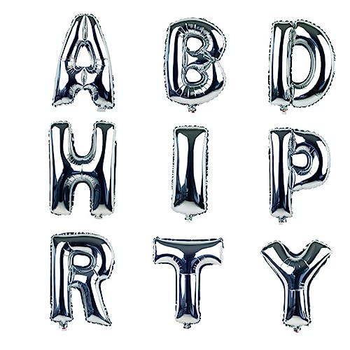 NAMOARLY Silberne Buchstaben Luftballons Folie Membran Ballons Für Geburtstagsfeiern Hochzeiten Und Besondere Anlässe Alphabet Deko Für Partys NAMOARLY Silberne Buchstaben Luftballons Folie Membran Ballons Für Geburtstagsfeiern Hochzeiten Und Besondere Anlässe Alphabet Deko Für Partys von NAMOARLY