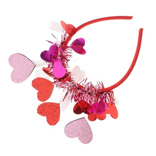 NAMOARLY Valentinstag Herz Haarreifen mit Glitzer für Hochzeiten Romantische Fotorequisiten und Partys Rotes Kostüm Accessoire für Frauen und Mädchen für Feste und Junggesellinnenabschiede NAMOARLY Valentinstag Herz Haarreifen mit Glitzer für Hochzeiten Romantische Fotorequisiten und Partys Rotes Kostüm Accessoire für Frauen und Mädchen für Feste und Junggesellinnenabschiede von NAMOARLY