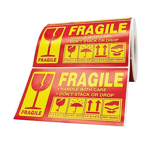 NAMOARLY Warnaufkleber für Zerbrechliche Gegenstände Selbstklebende Fragile Etiketten für Versand und Verpackung mit Starkem Kleber und Leichtem Design NAMOARLY Warnaufkleber für Zerbrechliche Gegenstände Selbstklebende Fragile Etiketten für Versand und Verpackung mit Starkem Kleber und Leichtem Design von NAMOARLY