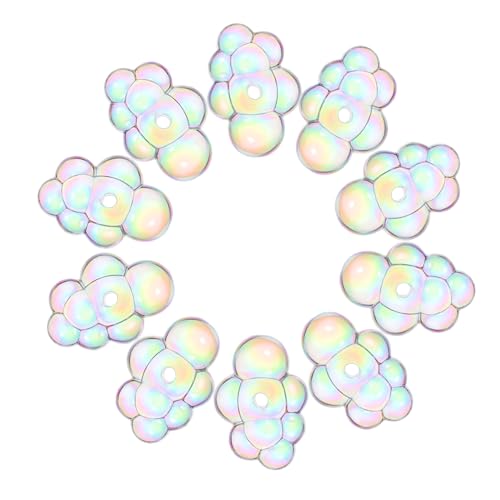 NAMOARLY 10 Stück Acryl-wolkenperlen Schmuckherstellungszubehör Blasen-abstandshalterperlen Zum Basteln Von Armbändern Und Halsketten NAMOARLY 10 Stück Acryl-wolkenperlen Schmuckherstellungszubehör Blasen-abstandshalterperlen Zum Basteln Von Armbändern Und Halsketten von NAMOARLY