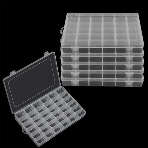NAMYEUT 6 Stück 36 Fächer Aufbewahrungsbox, Einstellbar Fächer Aufbewahrungsbox Perlen Organizer Box, Klar Sortierboxen Sortimentsboxen für Kleinteile Schmuck Ohrringe Perlen NAMYEUT 6 Stück 36 Fächer Aufbewahrungsbox, Einstellbar Fächer Aufbewahrungsbox Perlen Organizer Box, Klar Sortierboxen Sortimentsboxen für Kleinteile Schmuck Ohrringe Perlen von NAMYEUT