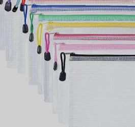 NAMYEUT A3/A4 Kunststoff-Dokumentenmappe, wasserdicht, farbig, A4, mit Reißverschluss, für Zuhause, Reisen, 40 Stück von NAMYEUT
