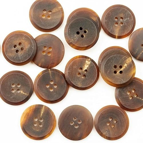 NANZU 10 STÜCK 15/18/20/23/25MM braune Peeling große echte Hornknöpfe Anzugset 100% Büffelhornknöpfe 4 Löcher runde Mantelknöpfe zum Basteln NANZU 10 STÜCK 15/18/20/23/25MM braune Peeling große echte Hornknöpfe Anzugset 100% Büffelhornknöpfe 4 Löcher runde Mantelknöpfe zum Basteln von NANZU