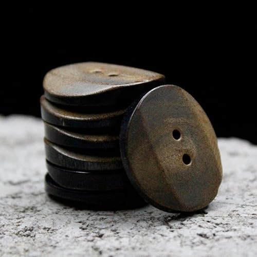NANZU 10 Stück 14/18/20/25/30MM Retro brennende große echte Hornknöpfe Anzug Set 100% Büffelhornknöpfe 2 Löcher runde Mantelknöpfe zum Basteln NANZU 10 Stück 14/18/20/25/30MM Retro brennende große echte Hornknöpfe Anzug Set 100% Büffelhornknöpfe 2 Löcher runde Mantelknöpfe zum Basteln von NANZU