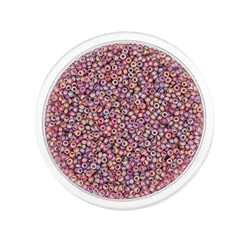 3600 Stück DIY Lose Perlen 2mm Bunte Runde Perlen zum Auffädeln Perlen Ketten glasperlen bastelnperlen für Armbänder, Ohrringe, Halskette, Schmuck und Kleidung Dekorieren (D4) von NAQ